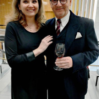 With Ondřej Havelka after the Premiere of Falstaff in National Theatre Brno
